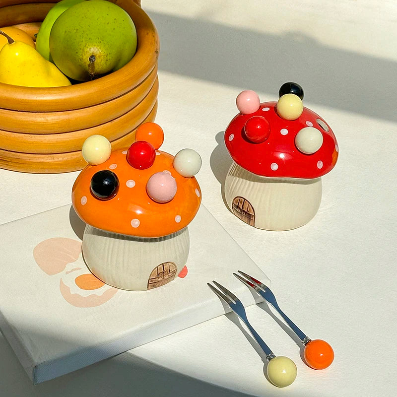 Mushroom Fruit Fork