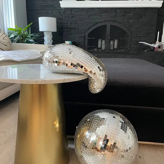 Melted Disco Ball Decor