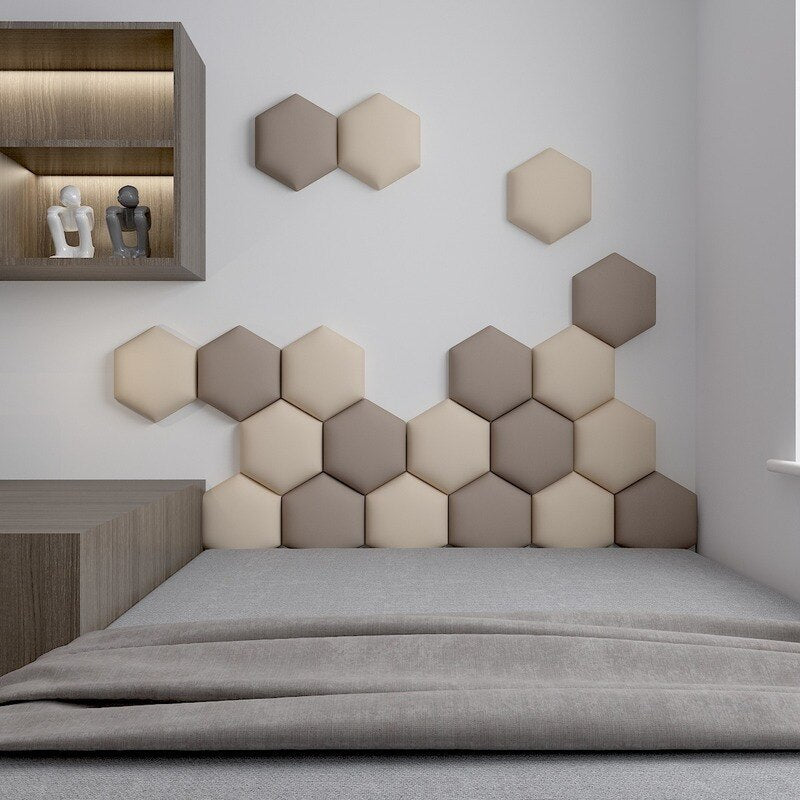 Hexagonal Self Adhesive Headboard