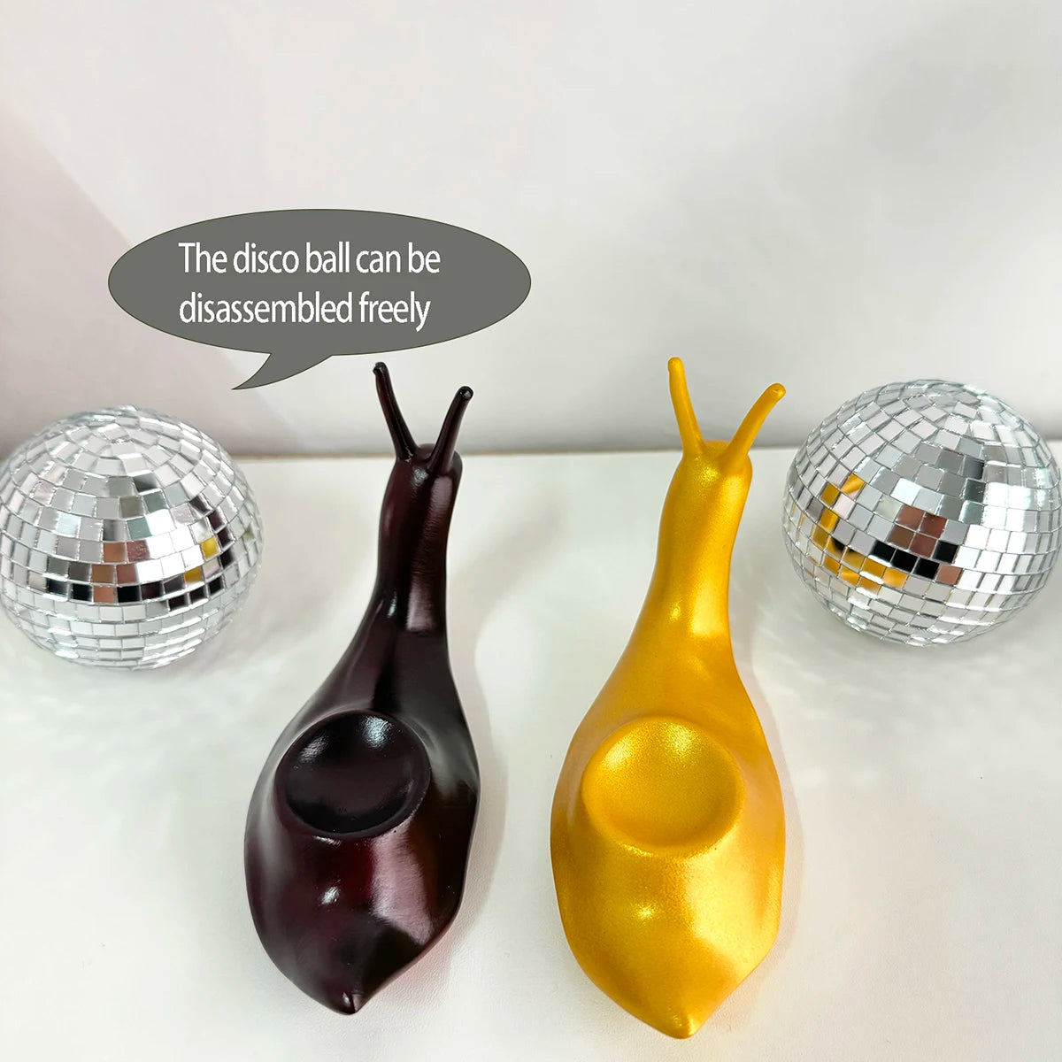 Disco Snail Decor