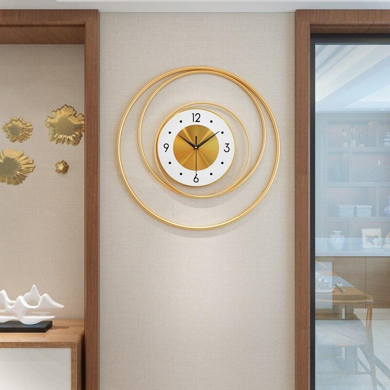 Shop 0 Gold Large Modern Wall Clocks Living Room Simple Nordic Light Luxury Creative Silent Wall Watches Living Room Decorative W6C Mademoiselle Home Decor