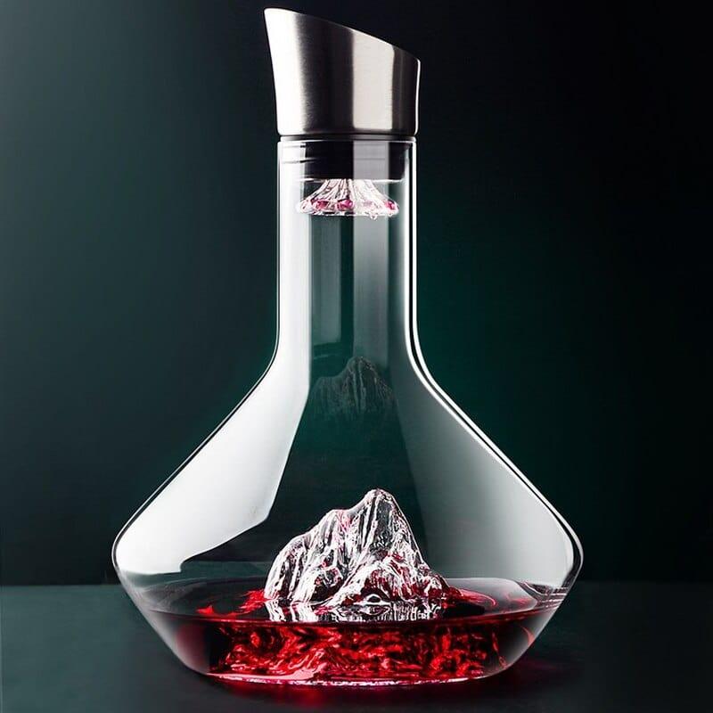 Shop 0 Creative Iceberg Decanter Ice Decanter Lead-free Crystal Glass Red Wine Decanter Wine Decanter High-end Gift Mademoiselle Home Decor