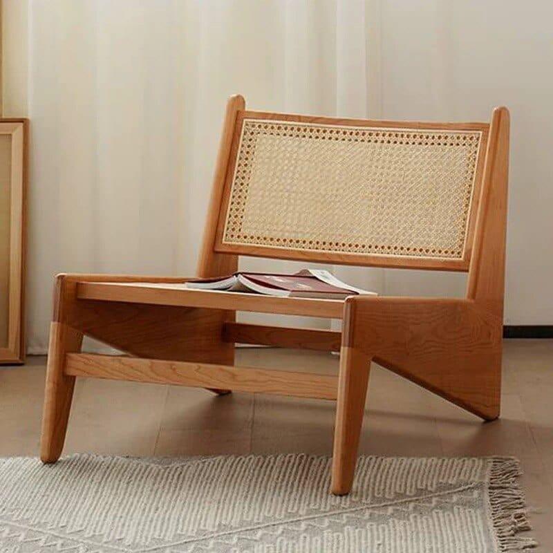 Shop 0 Medieval Style Solid Wood Single Sofa Lazy Man Chair Rattan Woven Log Leisure Surprise Lonely Wind Warehouse Di Jar Balcony Mademoiselle Home Decor