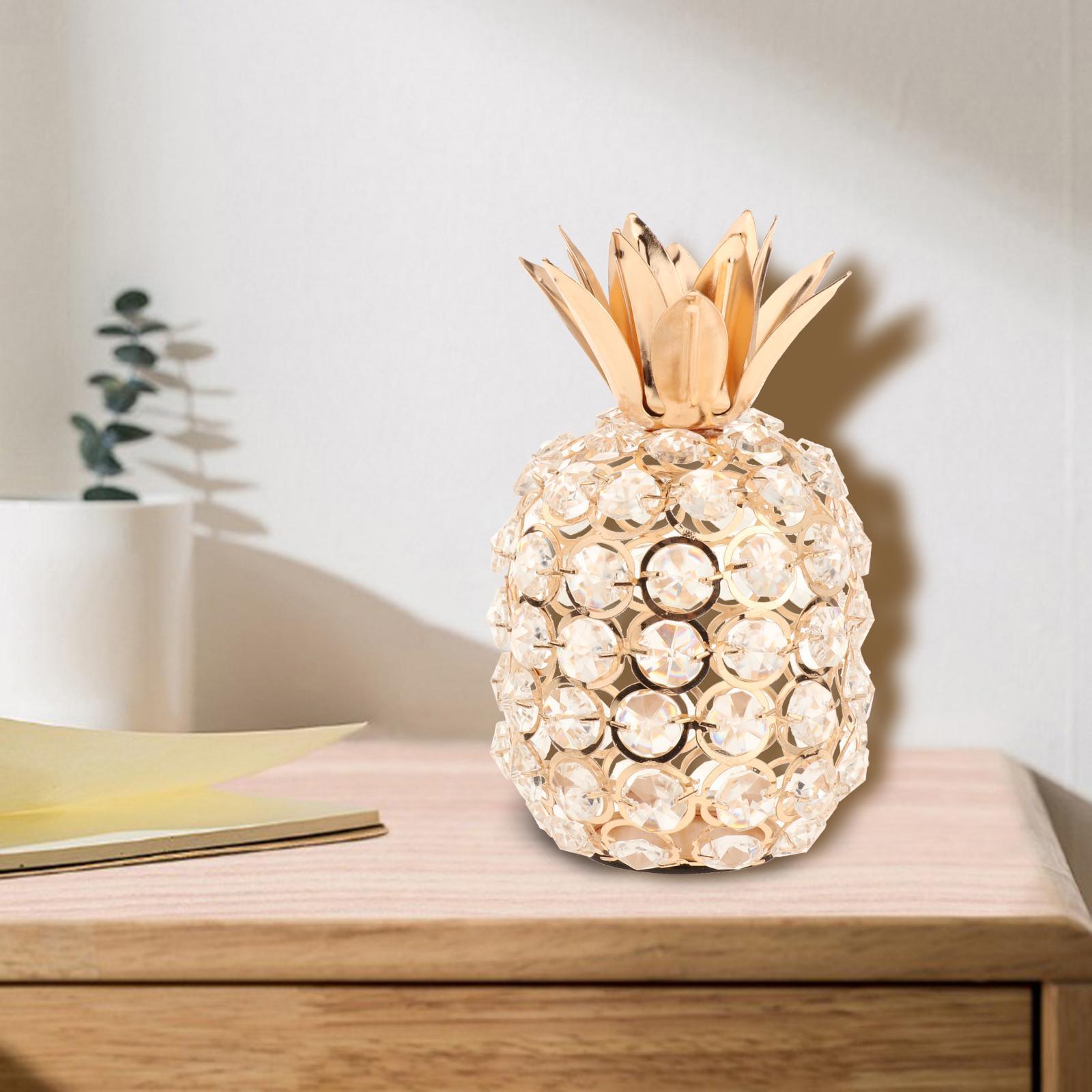 Shop 0 3D Cut Crystal Rhinestone Pineapple Ornament Handmade Tabletop Home Decor Mademoiselle Home Decor