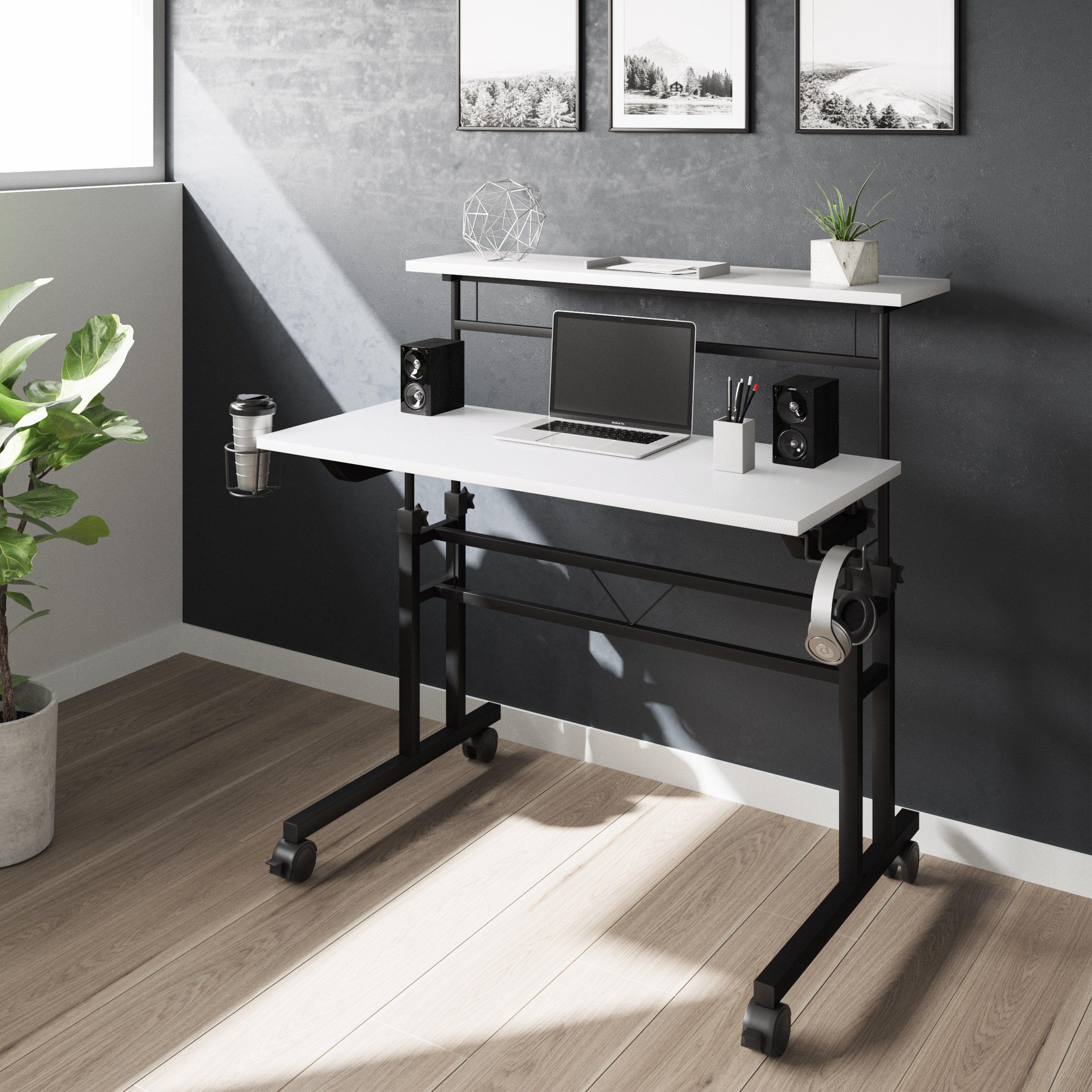 Shop Andell Height Adjustable Desk Mademoiselle Home Decor