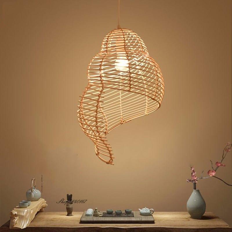 Shop 0 Pastoral Style Conch Rattan Lamp Vintage Pendant Lights Dining Room Decor Lighting Fixtures Cafe Restaurant Suspension Luminaire Mademoiselle Home Decor