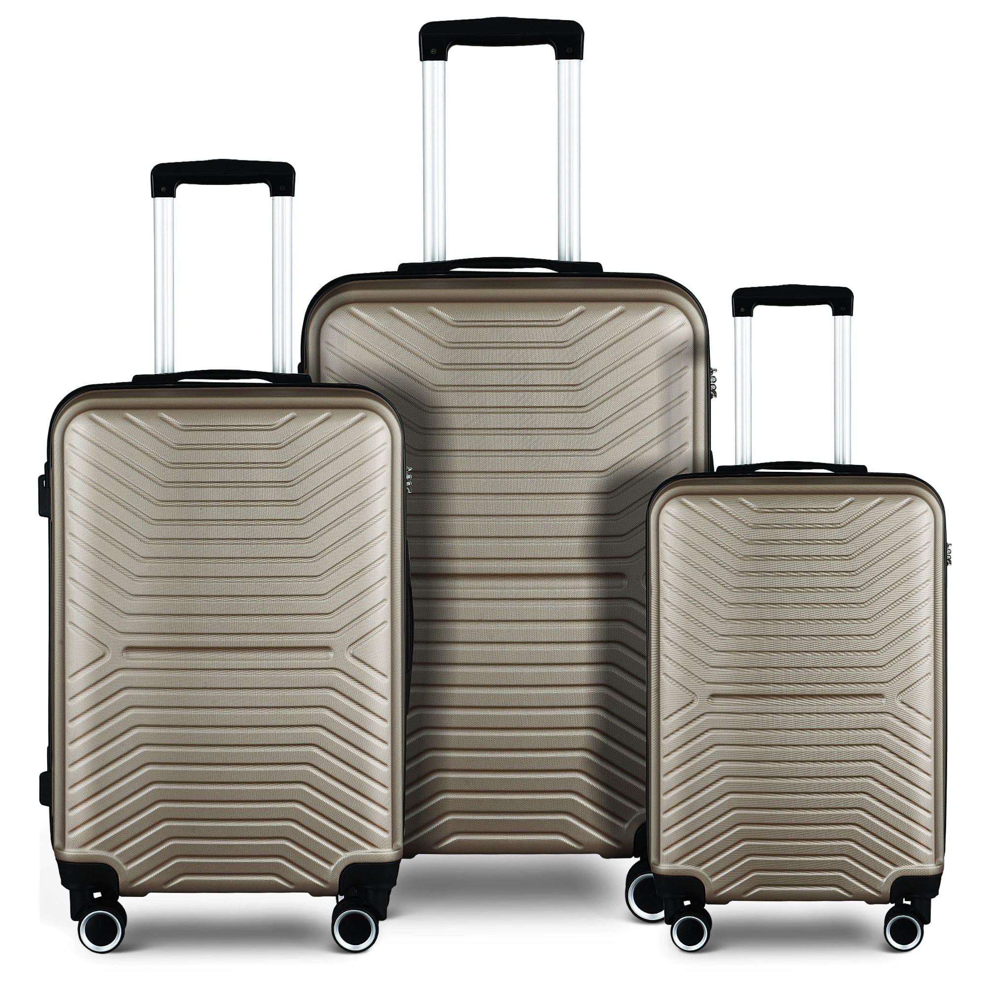 Shop Atacama Champagne Expandable Luggage Set Mademoiselle Home Decor