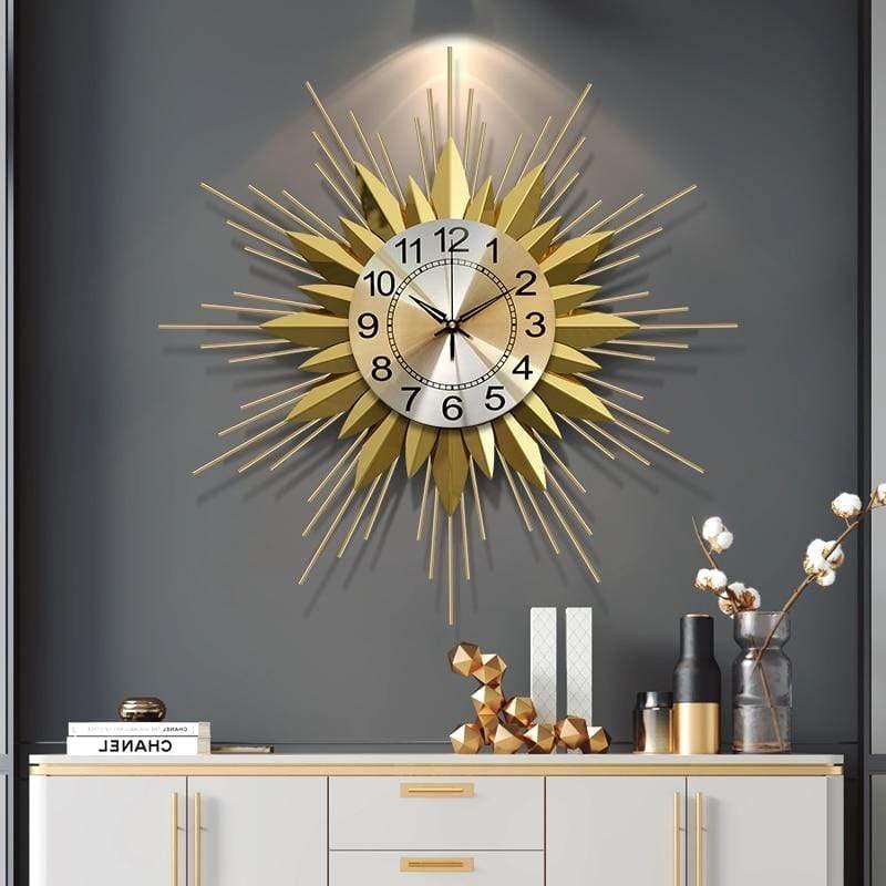 Shop 0 Gold Nordic Luxury Wall Clock Living Room Creative Bedroom Big Wall Watch Modern Design Simple Zegarek Home Decoration W6B Mademoiselle Home Decor