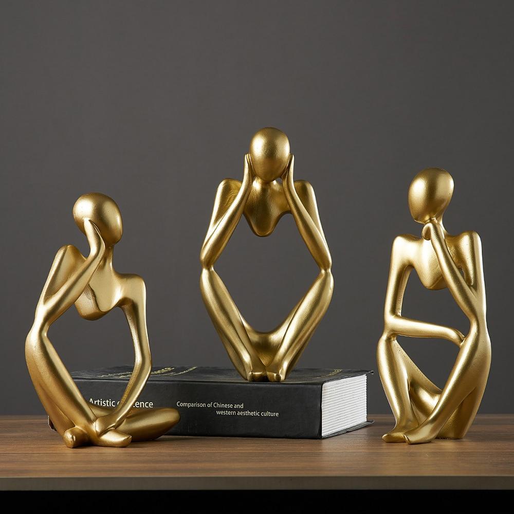 Shop 200042147 Atacama Golden Sculpture Mademoiselle Home Decor