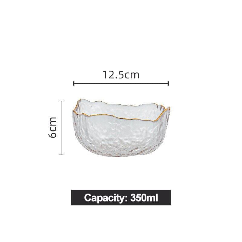 Shop 0 Transparent 1 / China Creative fruit salad ramen glass bowl cute mixing rice cereal soup bowls set ice cream dessert bowl kitchen Household Tableware Mademoiselle Home Decor