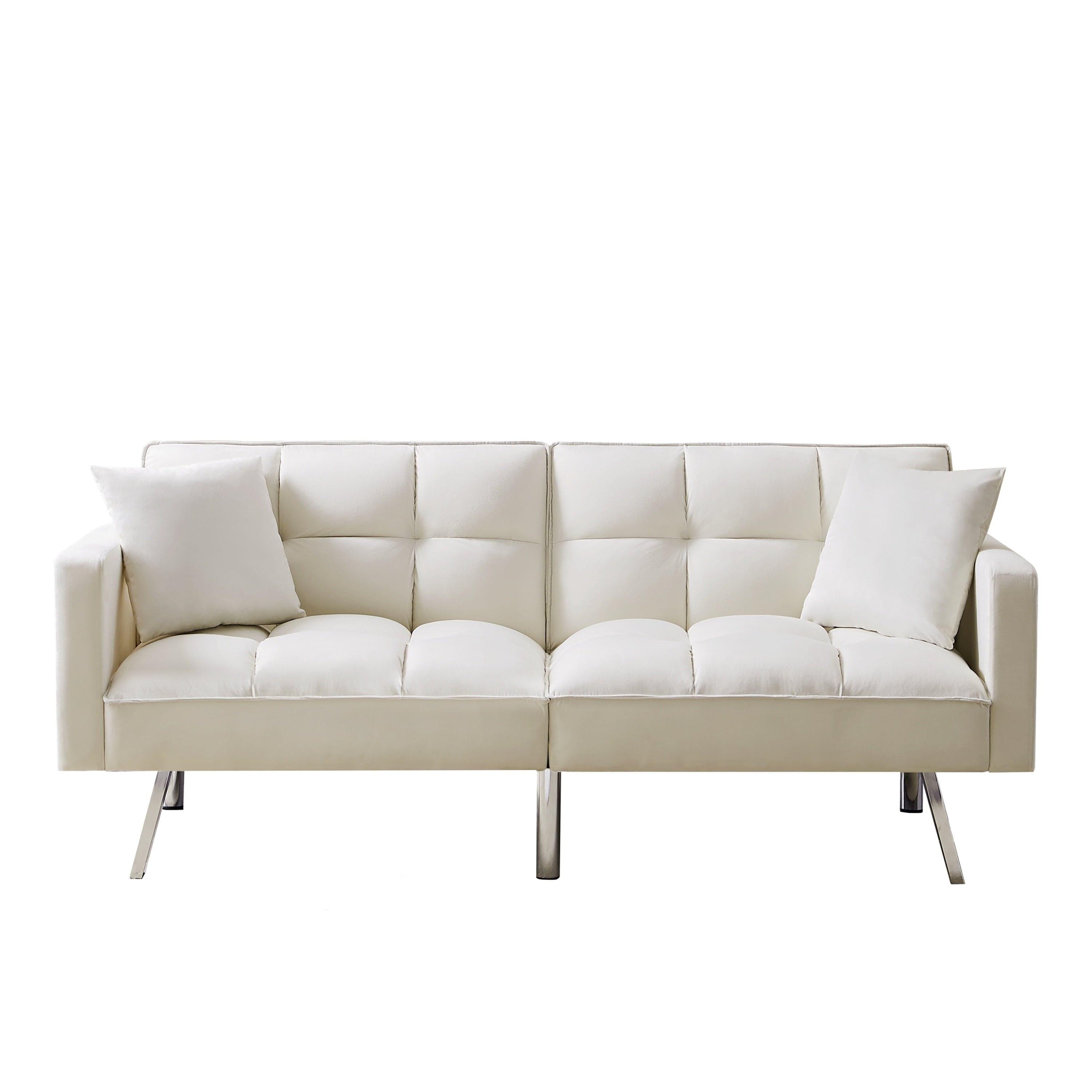 Shop Barcelona Beige Convertible Sofa Bed Mademoiselle Home Decor