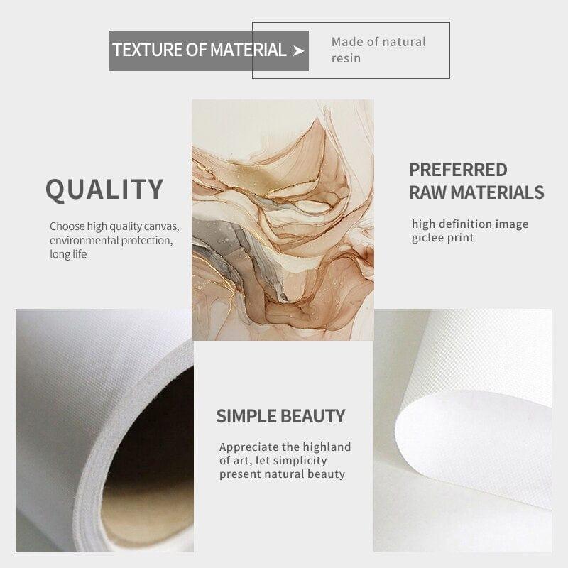 Shop 0 Beige Marble Poster Canvas Painting Nordic Modern Fashion Abstract Gold Luxury Home Decor Wall Art Print for Living Room Picture Mademoiselle Home Decor