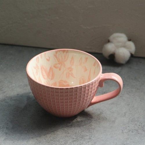 Shop 0 style03 Retro Defect Creative Nordic Personality Trend Large-capacity Mug Breakfast Mug Cereal Milk Mug Cute Girl Mug Ceramic Coffee Mug Mademoiselle Home Decor