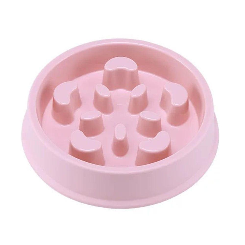 Shop 0 Pink Pet Slow Food Bowl Small Dog Choke-proof Bowl Non-slip Slow Food Feeder Dog Rice Bowl Pet Supplies Available for Cats and Dogs Mademoiselle Home Decor