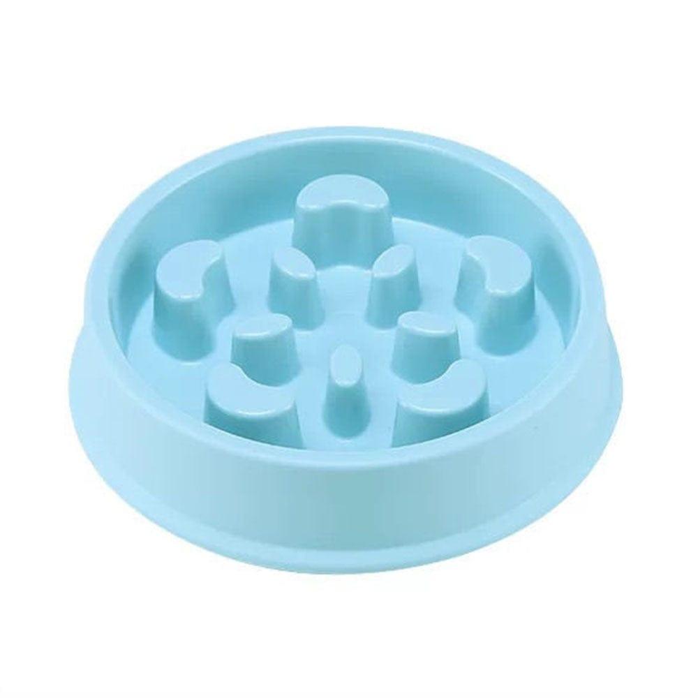 Shop 0 Sky Blue Pet Slow Food Bowl Small Dog Choke-proof Bowl Non-slip Slow Food Feeder Dog Rice Bowl Pet Supplies Available for Cats and Dogs Mademoiselle Home Decor