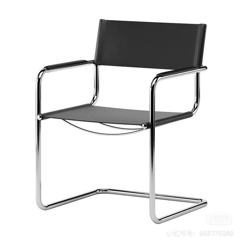 Shop 0 Wuli Office Leisure Chair Medieval Bauhaus Dining Chair Nordic Stainless Steel Tube Chair Net Red Ins Wind Armchair Mademoiselle Home Decor