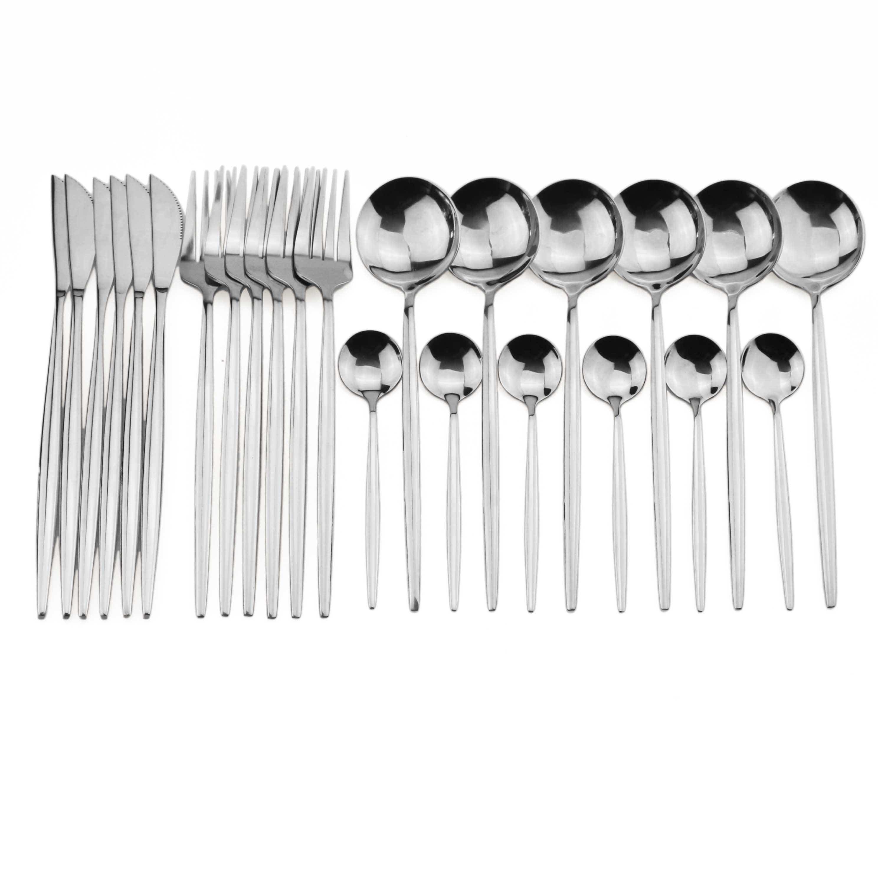 Shop 100003310 24Pcs Silver Casper Cutlery Set Mademoiselle Home Decor