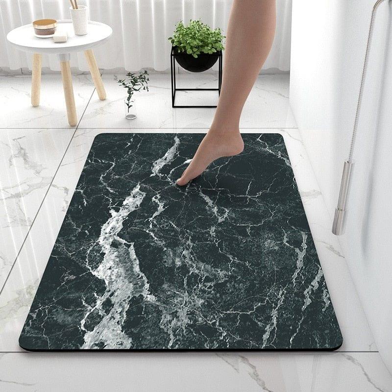 Shop 0 9 / 50x80cm Bathroom Rugs Soft Diatomaceous Earth Floor Mat Super Absorbent Toilet Carpet Door Foot Mats Bath Non-slip Rubber Shower Rug Pad Mademoiselle Home Decor
