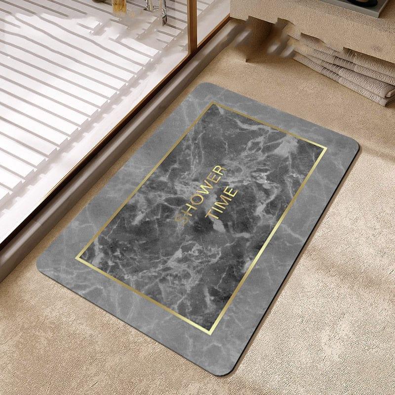Shop 0 1 / 50x80cm Bathroom Rugs Soft Diatomaceous Earth Floor Mat Super Absorbent Toilet Carpet Door Foot Mats Bath Non-slip Rubber Shower Rug Pad Mademoiselle Home Decor