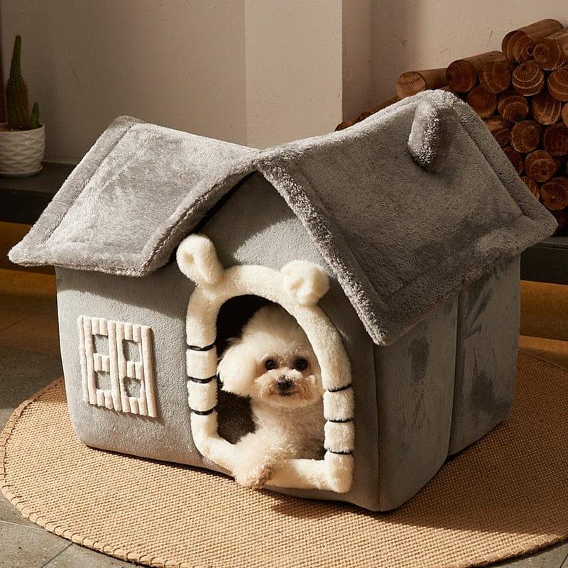 Shop 0 Foldable Dog House Kennel Bed Mat For Small Medium Dogs Cats Winter Warm Cat bed Nest Pet Products Basket Pets Puppy Cave Sofa Mademoiselle Home Decor
