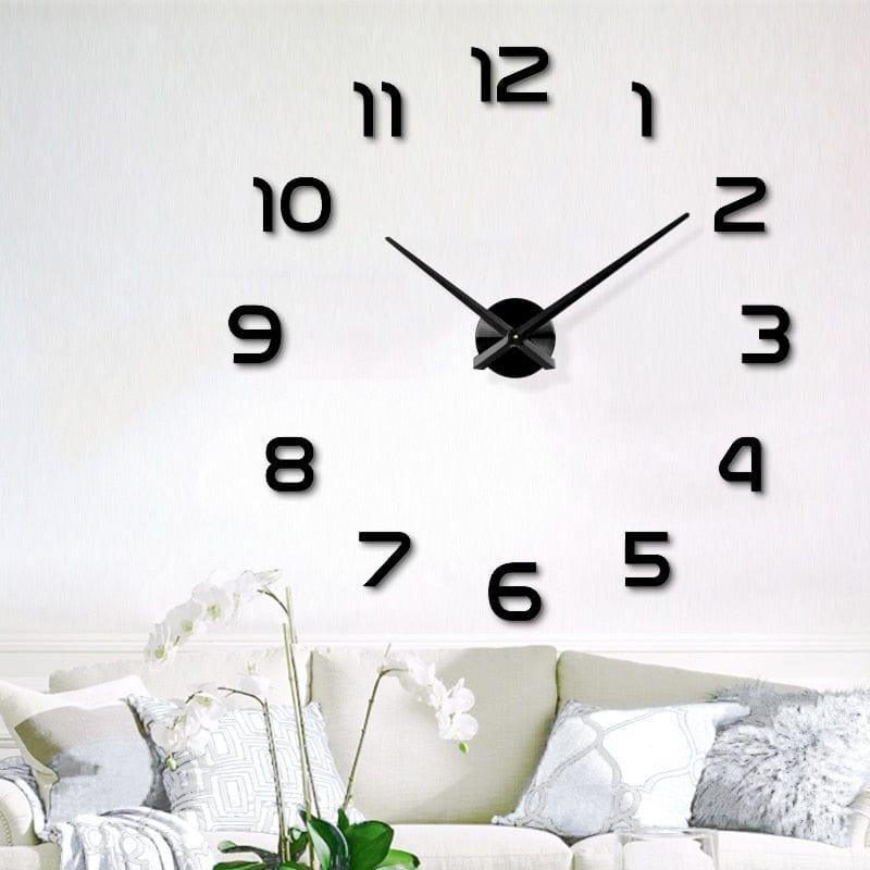 Shop 0 Fashion 3D big size wall clock mirror sticker DIY brief living room decor meetting room wall clock Mademoiselle Home Decor