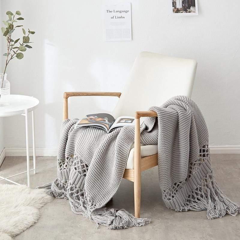 Shop 40602 Grey / 120x180cm Colette Throw Mademoiselle Home Decor