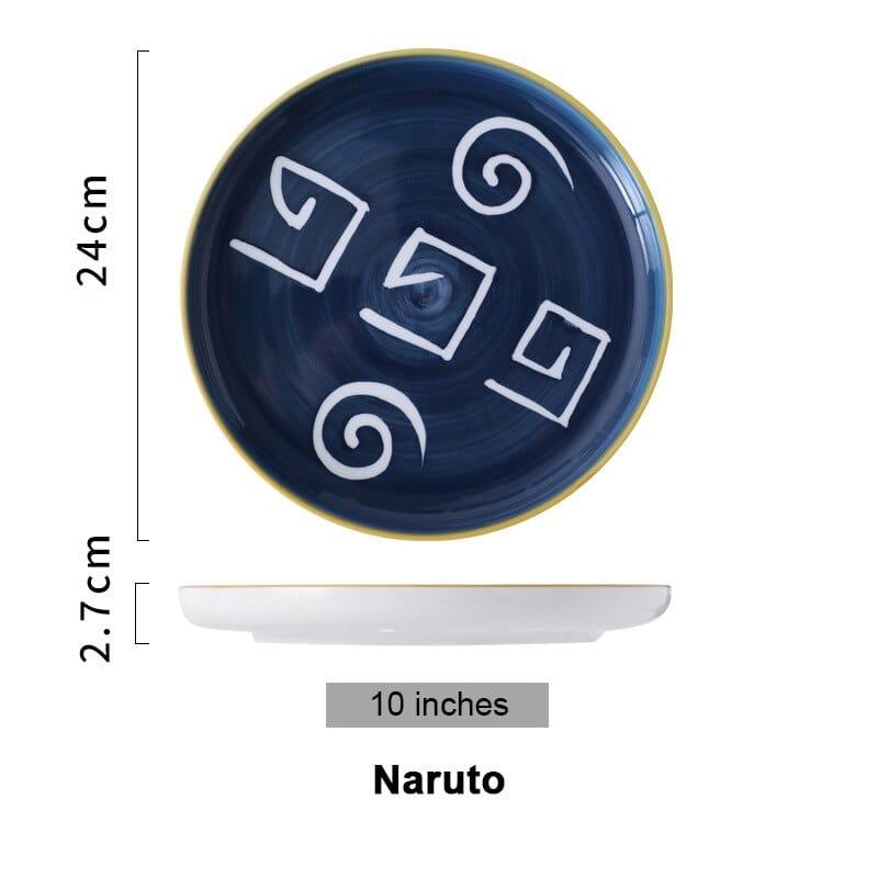 Shop 0 10 Naruto / China Japanese ceramic plate bone china dinnerware sets sushi Fruit salad dessert plates serving trays decorative christmas plates Mademoiselle Home Decor