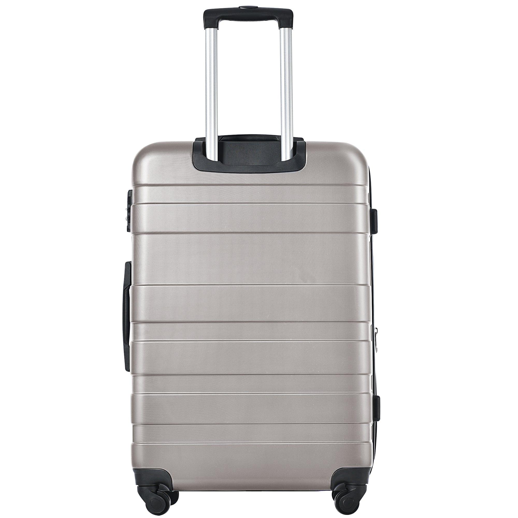 Shop Luggage Sets New Model Expandable ABS Hardshell 3pcs Clearance Luggage Hardside Lightweight Durable Suitcase sets Spinner Wheels Suitcase with TSA Lock 20''24''28''(gray) Mademoiselle Home Decor