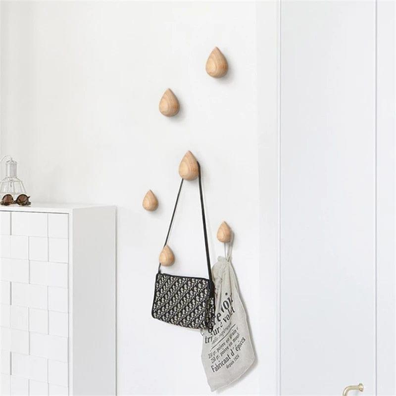 Shop 0 Wall Mounted Coat Hook Natural Wood Clothes Hanger Decorative Key Holder Hat Scarf Handbag Storage Hanger Bathroom Rack Mademoiselle Home Decor