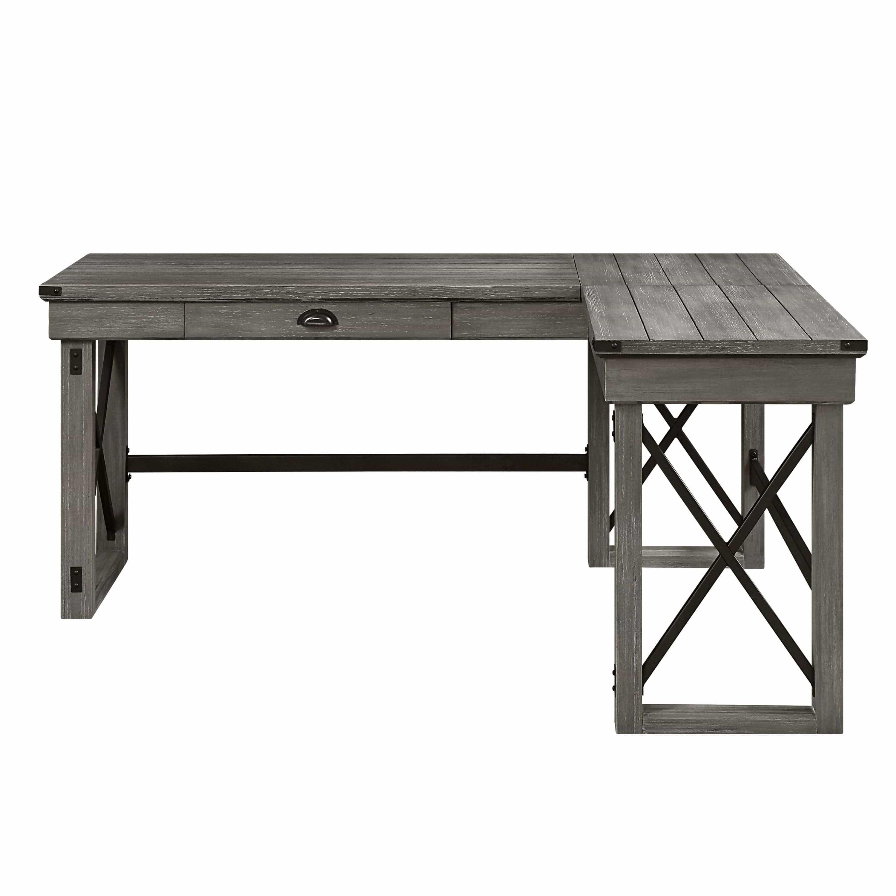 Shop ACME Talmar Writing Desk w/Lift Top in Weathered Gray Finish OF00054 Mademoiselle Home Decor