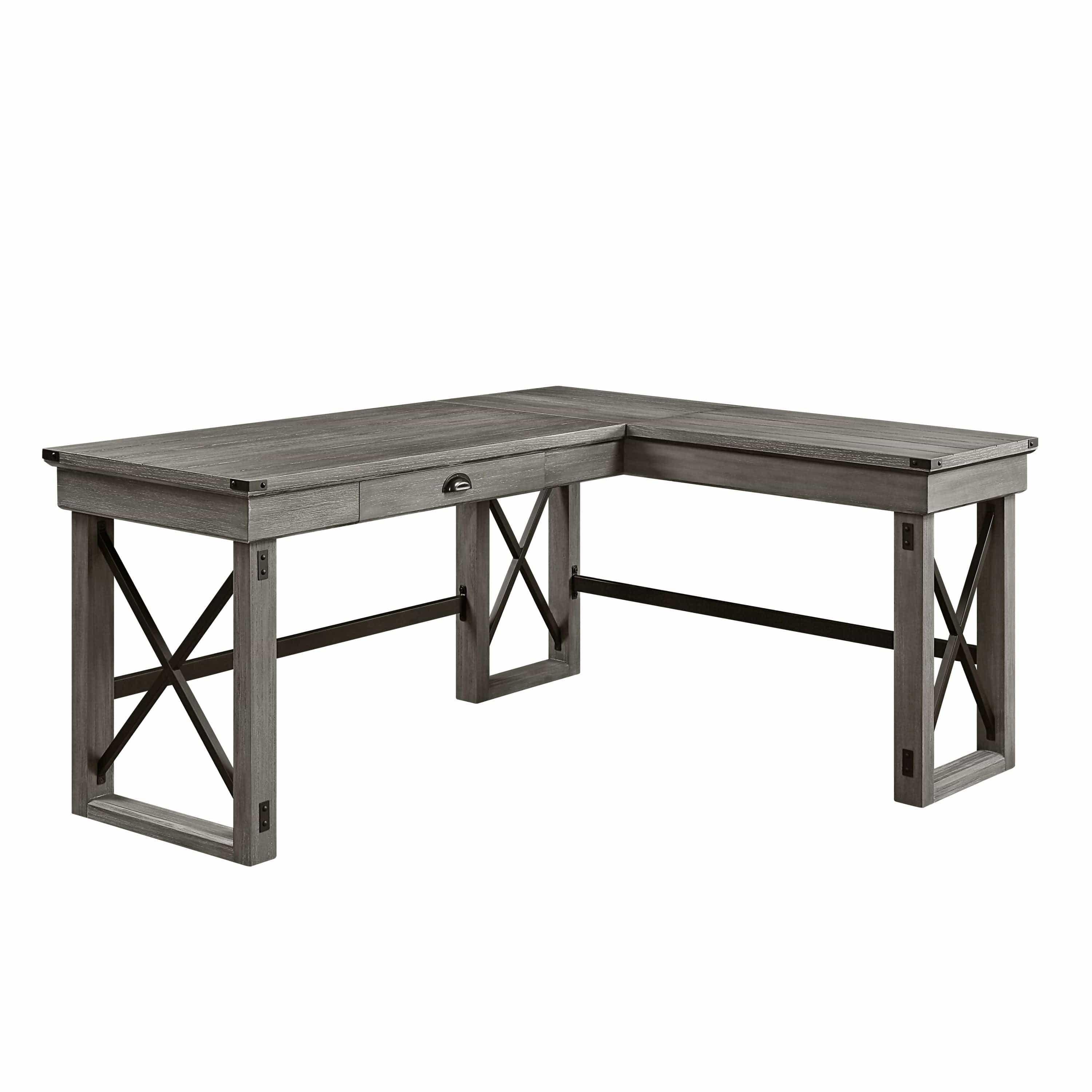 Shop ACME Talmar Writing Desk w/Lift Top in Weathered Gray Finish OF00054 Mademoiselle Home Decor