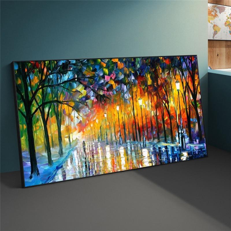 Shop 0 Abstract Landscape Knife Art Painitngs On the Wall Art Canvas Pictures Modern Art Posters And Prints For Bed Room Wall Cuadros Mademoiselle Home Decor