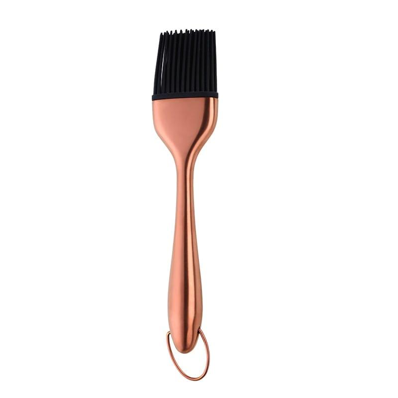 Shop 0 Rose gold 1 Pcs Oil Brushes Stainless Steel Silicone Kitchen BBQ Grilling Baking Cooking Brushes Barbecue Cooking Tools Mademoiselle Home Decor