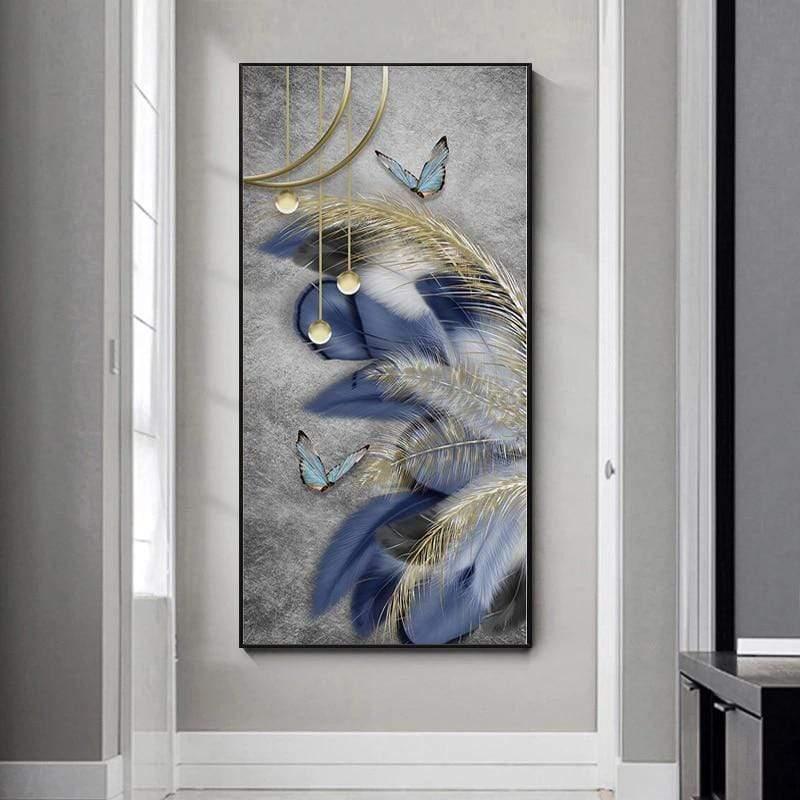 Shop 0 Modern Nordic Art Feather Canvas Painting On The Wall Art Posters Prints Wall Pictures for Living Room Home Wall Cuadros Decor Mademoiselle Home Decor