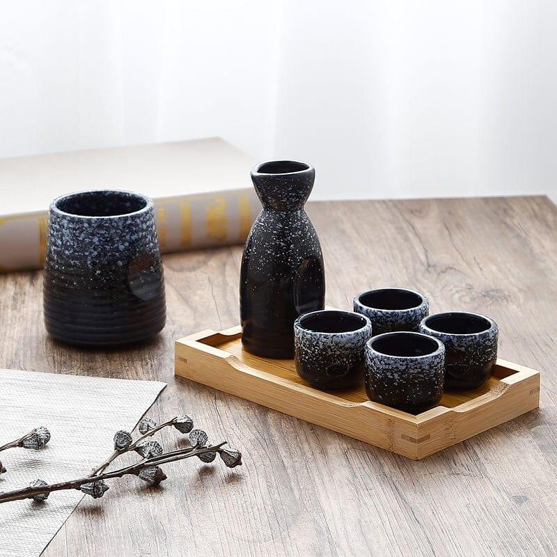 Shop 0 Japanese Ceramic Sake Wine Set Wine Warmer Hot Pot Household Rice Wine Bottle White Wine Glass Dispenser Shot Glasses Set Mademoiselle Home Decor