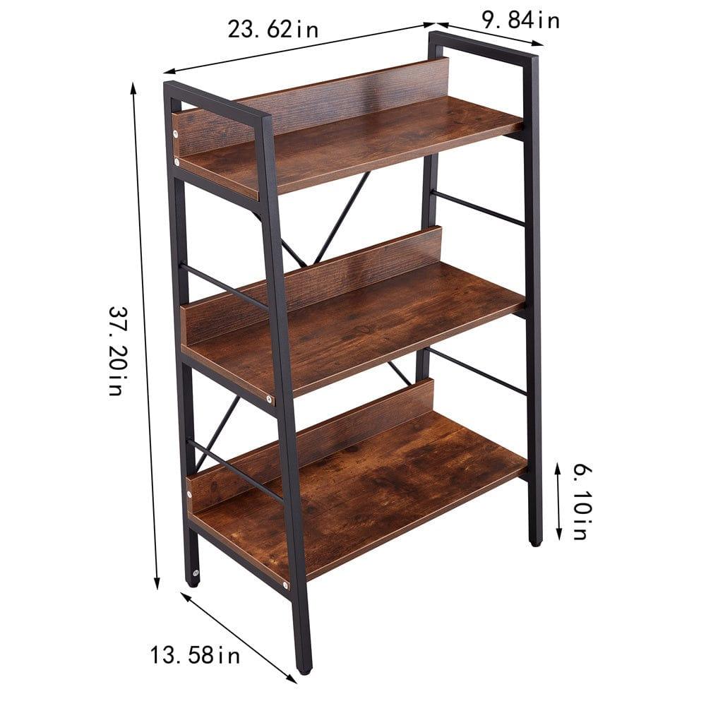 Shop DN 3&4 LAYER DISPLAY BOOKSHELF H LADDER SHELF STORAGE SHELVES RACK SHELF UNIT METAL FRAME, TIGGER, 2 pc per 2 cartons Mademoiselle Home Decor