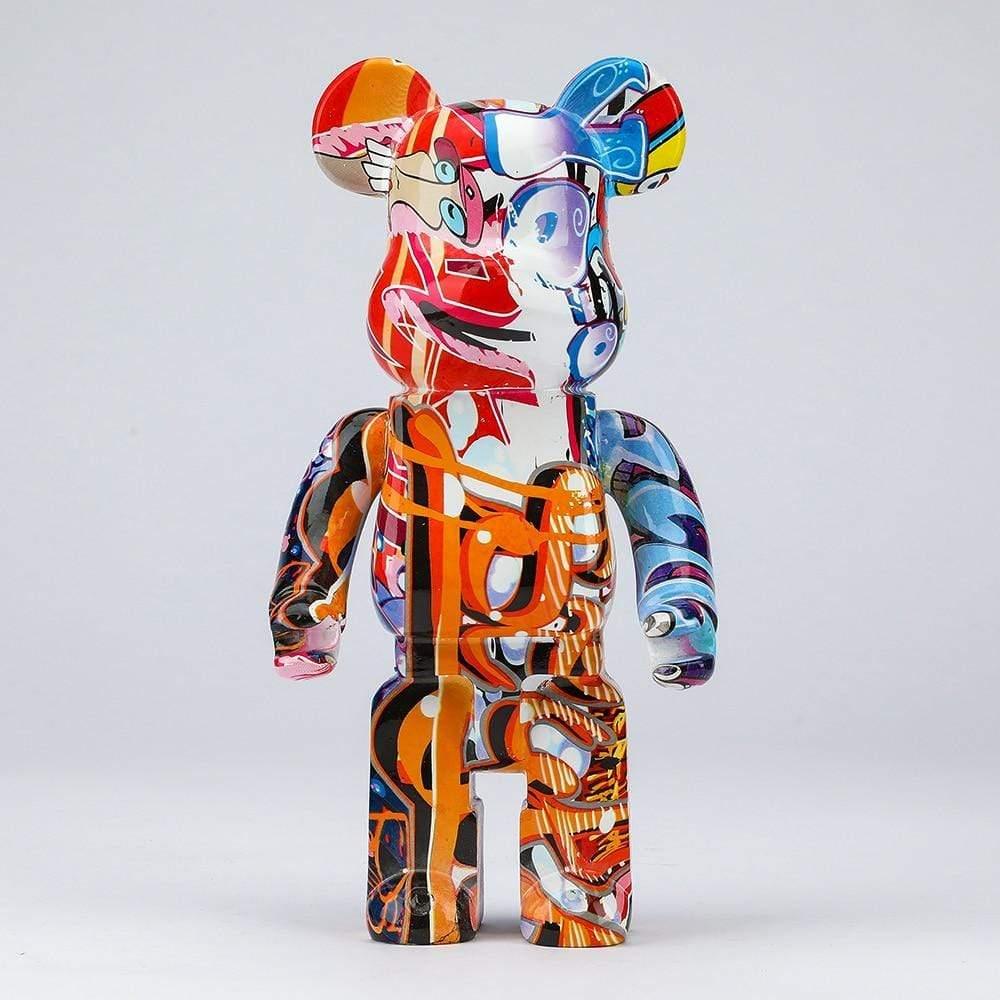 Shop 0 X14 Home Decoration 28Cm Bearbrick 400% Be@rbrick Games New Year's Gift Tide Play Model Plating Resin Electronic Games Kids Toys Mademoiselle Home Decor