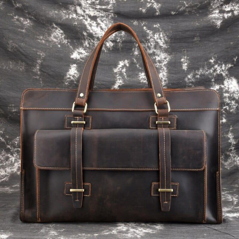 Shop 0 Dark Brown Hydria Briefcase Mademoiselle Home Decor