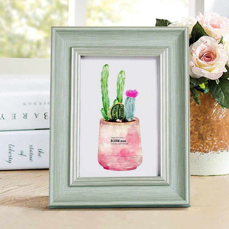 Shop 0 zuojiuyu / 5 inch-8.8x12.7cm 11 Colors American Style Retro Photo Frame For Wedding Gift DIY Desktop Art Decor Picture Frames 5-10Inch Classical Photo Frame Mademoiselle Home Decor
