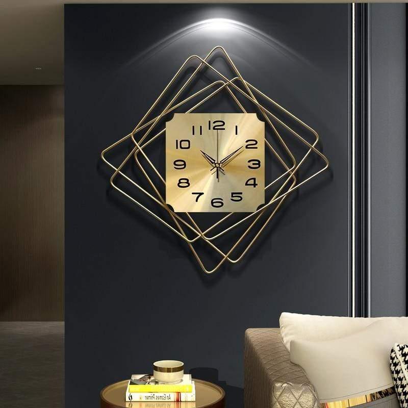 Shop 0 Modern Design Wall Clock Electronic Silent Movement Wall Clock Nordic Design Metal Iron Kitchen Reloj De Pared Home Decoration Mademoiselle Home Decor