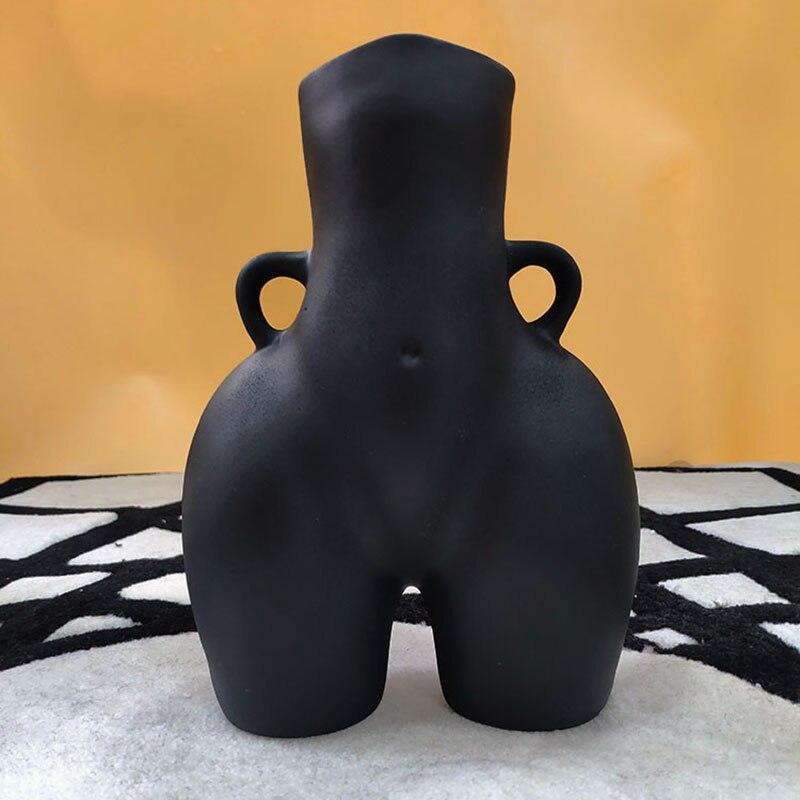Shop 200001438 Black - 22 x 16 cm Jarah Vases Mademoiselle Home Decor