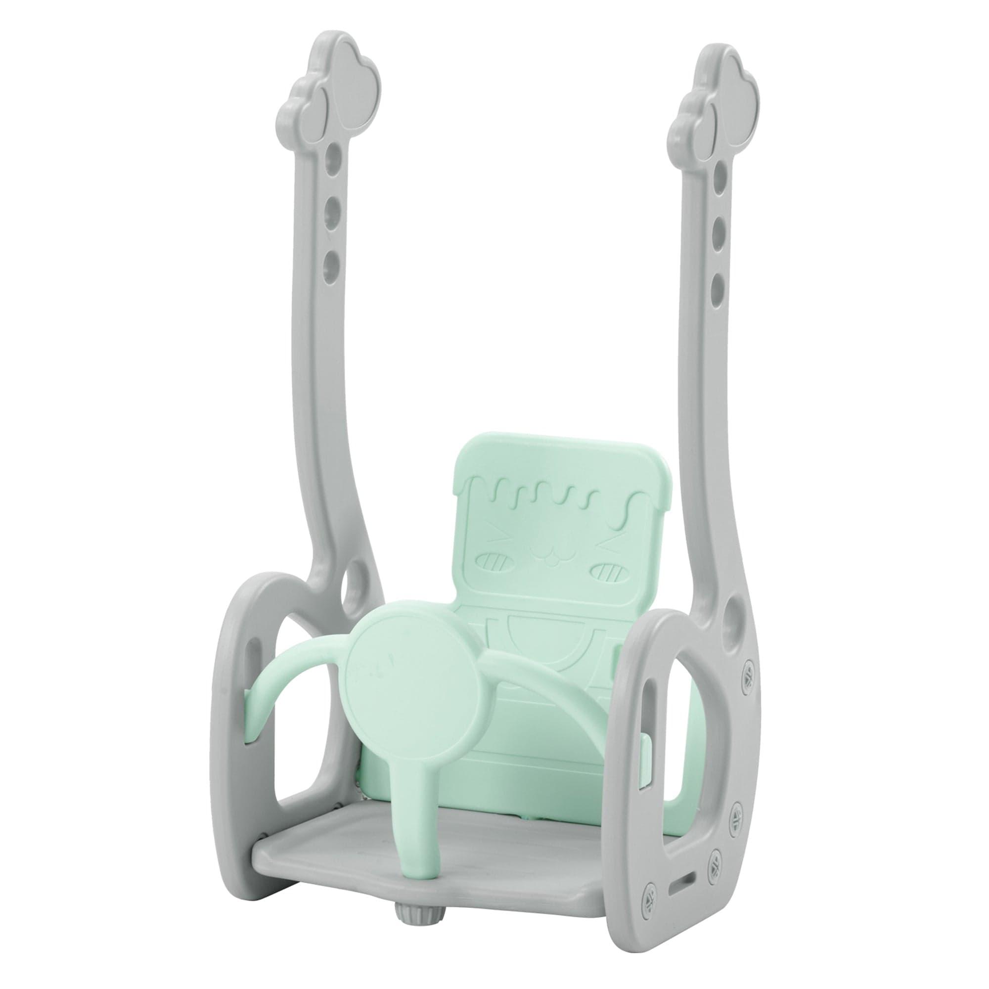 Shop Toddler Slide and Swing Set 3 in 1, Kids Playground Climber Swing Playset with Basketball Hoops Freestanding Combination Indoor & Outdoor Mademoiselle Home Decor