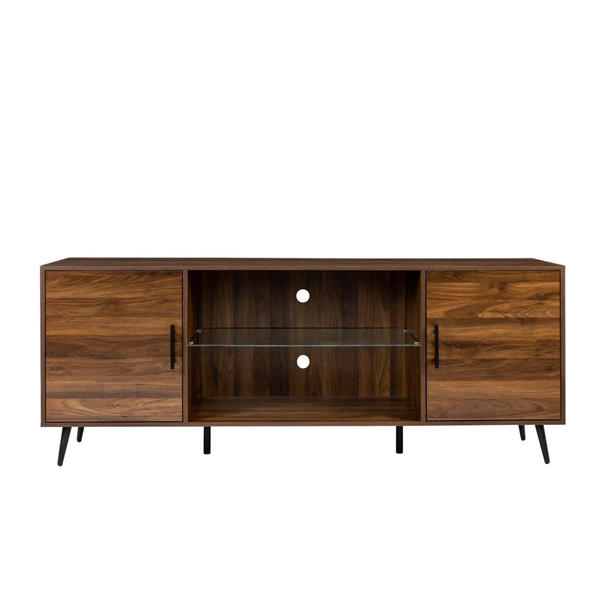 Shop TV Stand Mid-Century Wood Modern Entertainment Center Adjustable Storage Cabinet TV Console for Living Room Mademoiselle Home Decor