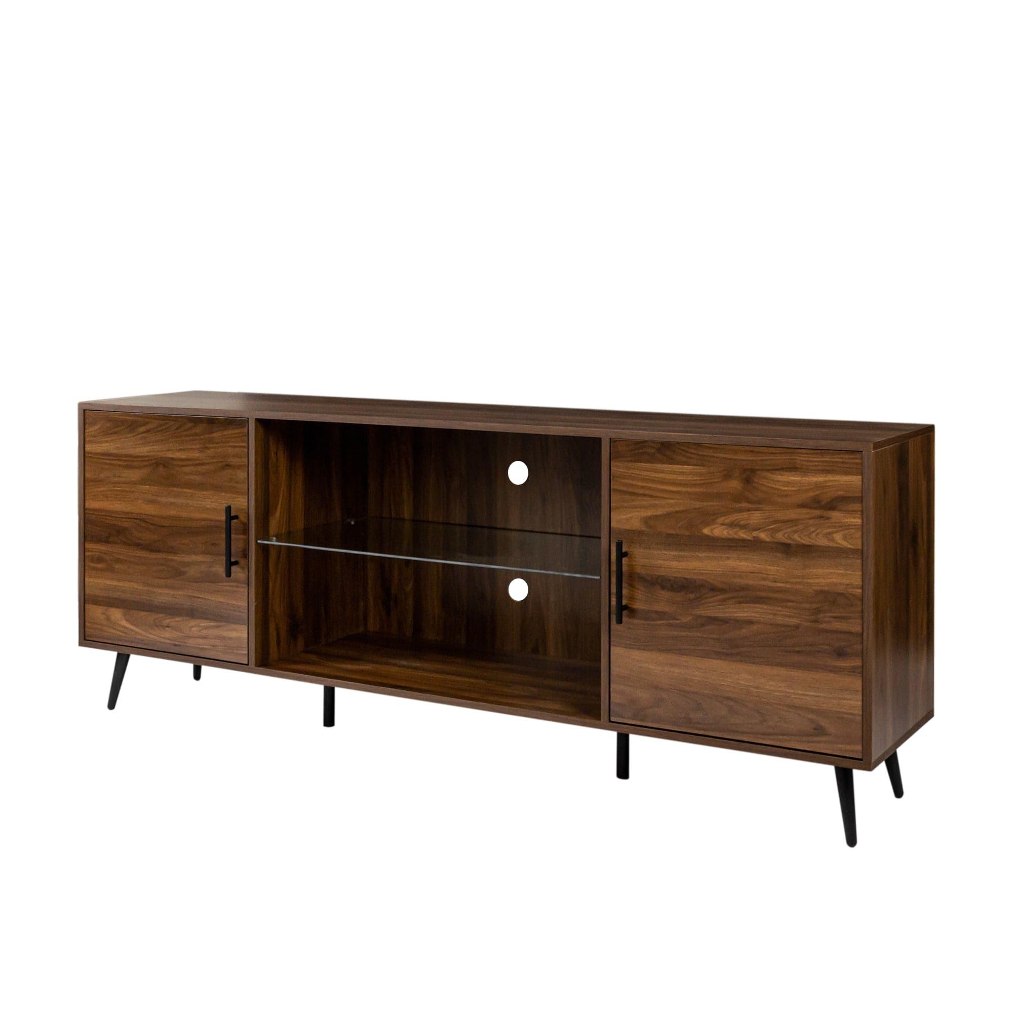 Shop TV Stand Mid-Century Wood Modern Entertainment Center Adjustable Storage Cabinet TV Console for Living Room Mademoiselle Home Decor