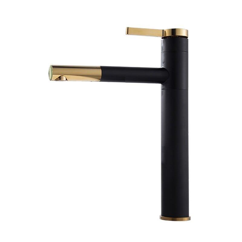 Shop 0 Black Golden / China VGX Bathroom Faucets High Basin Mixer Sink Tall Faucet Gourmet Washbasin Taps Water Tap Hot Cold 360 Tapware Crane Brass Black Mademoiselle Home Decor