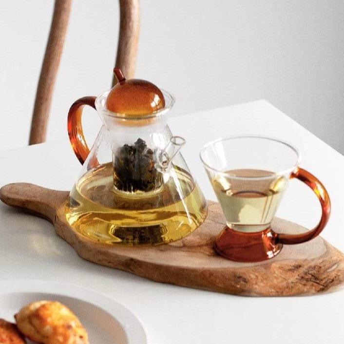 Shop 0 Borosilicate Glass Teapot Heat-Resistant Large Clear Tea Pot Flower Tea Cup Set Teaware Tea Pot and Cup Set Mademoiselle Home Decor