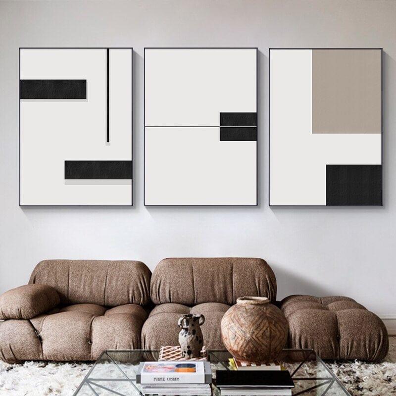 Shop 0 Minimalist Abstract Geometry Poster Black White Canvas Art Print Home Decor Modern Living Room Decorative Picture Wall Paintings Mademoiselle Home Decor