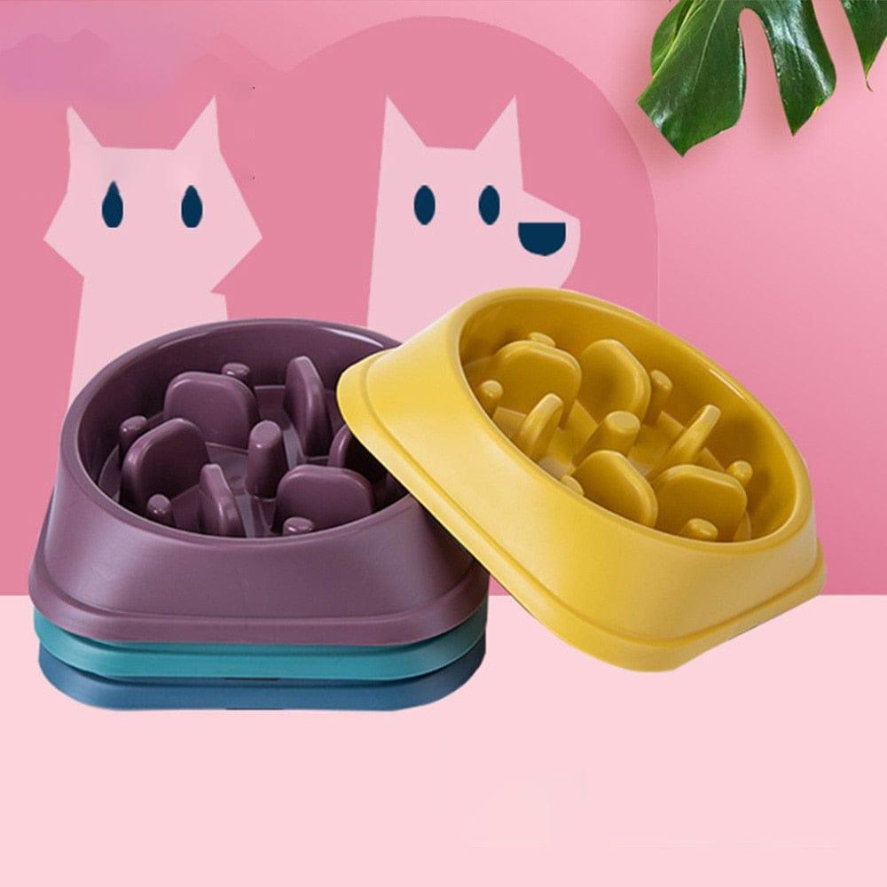 Shop 0 Pet Dog Slow Feeder Bowl Non Slip Puzzle Bowl Anti-Gulping Pet Slower Food Feeding Dishes Dog Bowl for Medium Small Dogs Puppy Mademoiselle Home Decor