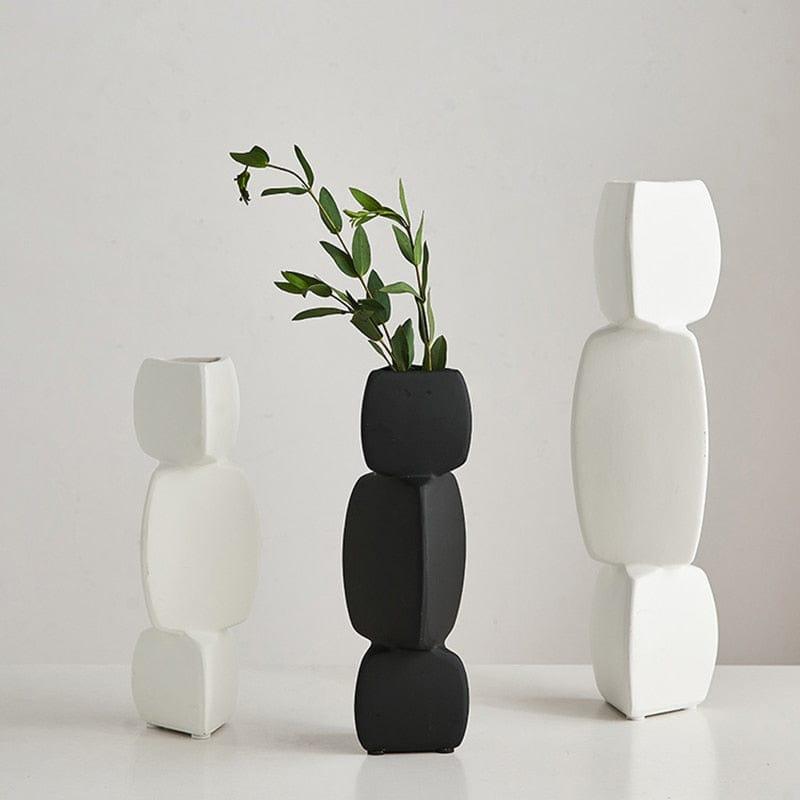 Shop 0 Modern minimalist vase decoration home Flower Arrangement Living Room Flowerpot Nordic minimalist decor black vase Art Ornaments Mademoiselle Home Decor