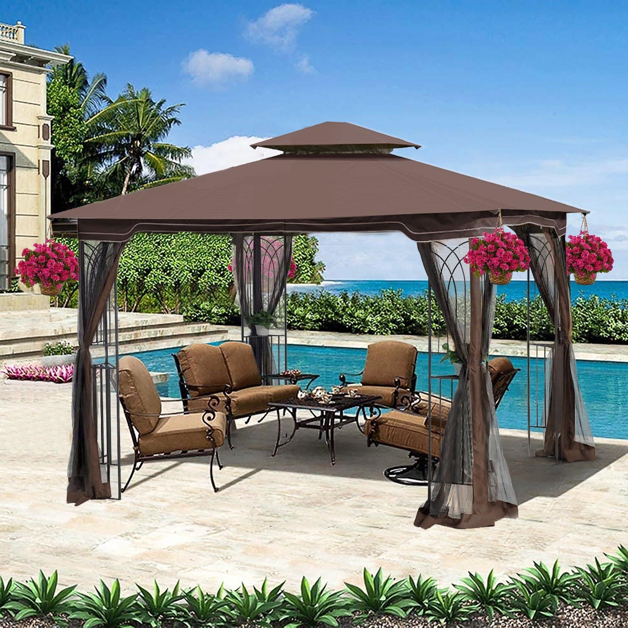 Shop Kirkjufell Patio Gazebo Canopy Tent Mademoiselle Home Decor